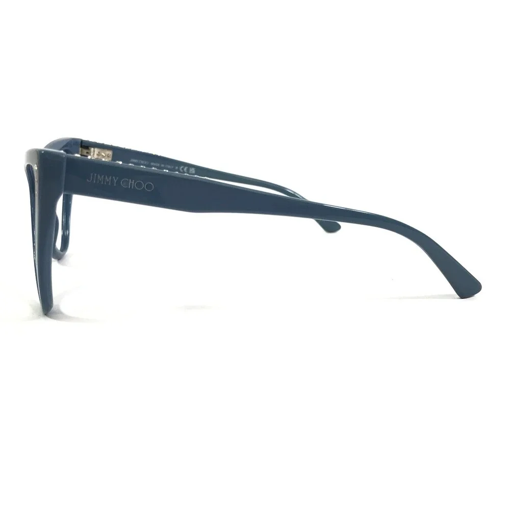 Jimmy Choo Eyeglasses Frame JC3004B 5012 Shiny Blue Butterfly Crystals 54-16-140